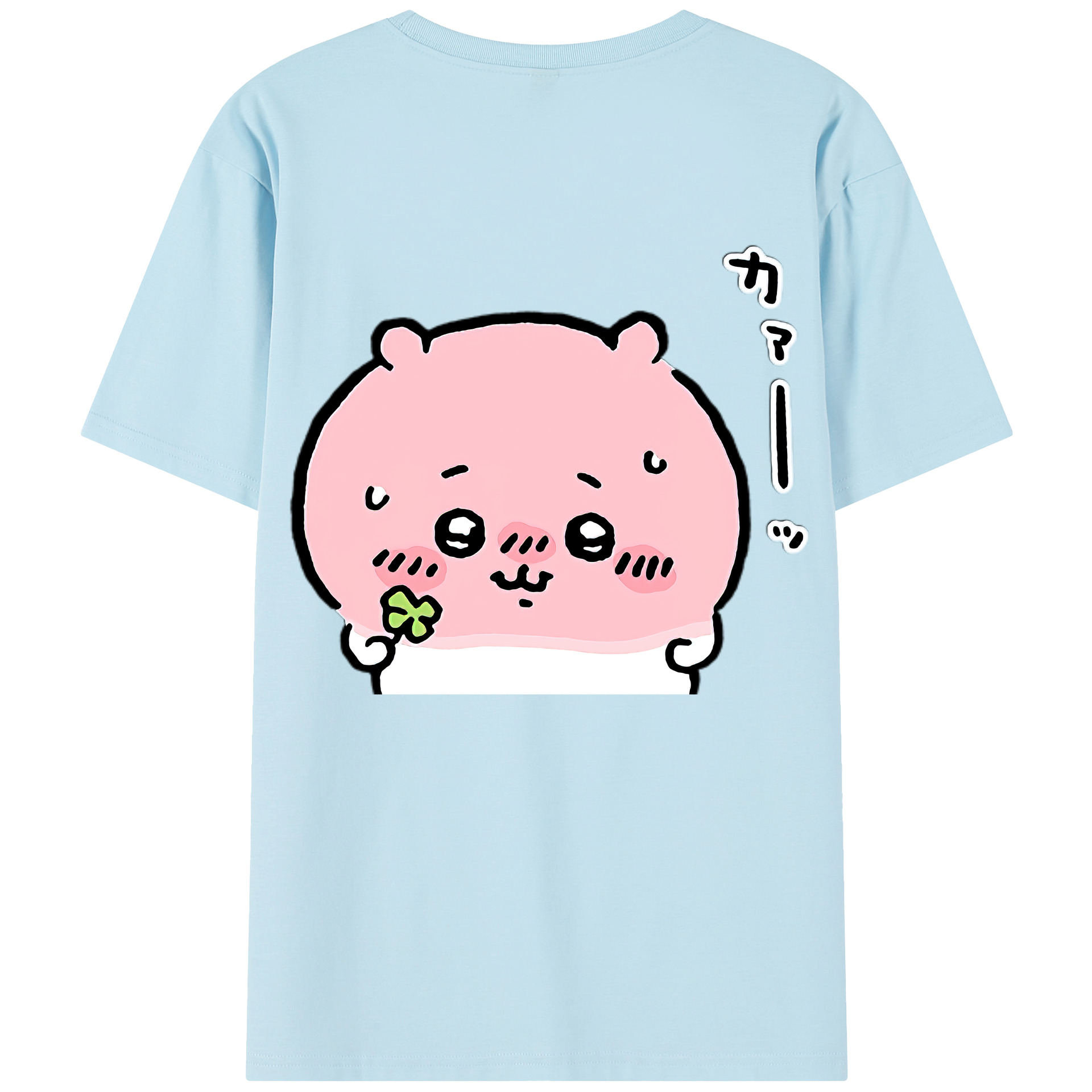 （画像用） ちいかわ ちいかわ Chii-kawa chiikawa 綿100％半袖Tシャツ（背面プリント）